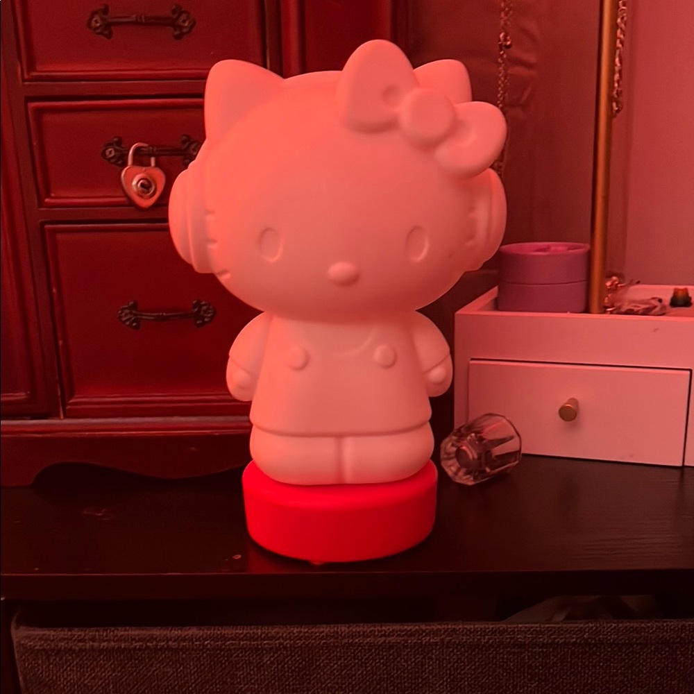 Hello Kitty White and Red Night Light